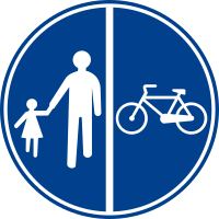 Yayalar ve Bisikletliler İçin Ayrı Ayrı Kullanılabilen Yol